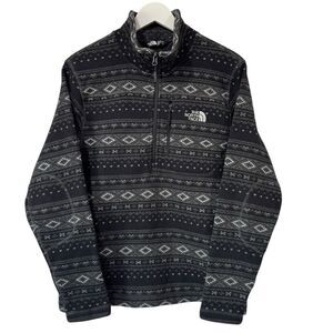 The North Face Tsillan Men’s 1/4-Zip Fleece Pullover Sweatshirt Elbow Patch’s M